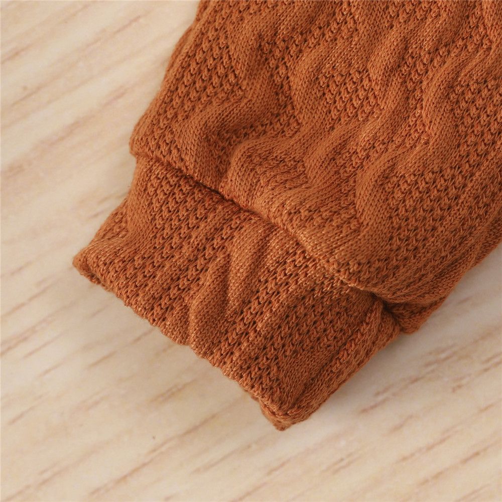 0-24 Months Newborn Baby Knitted Warm Romper Tops Pants