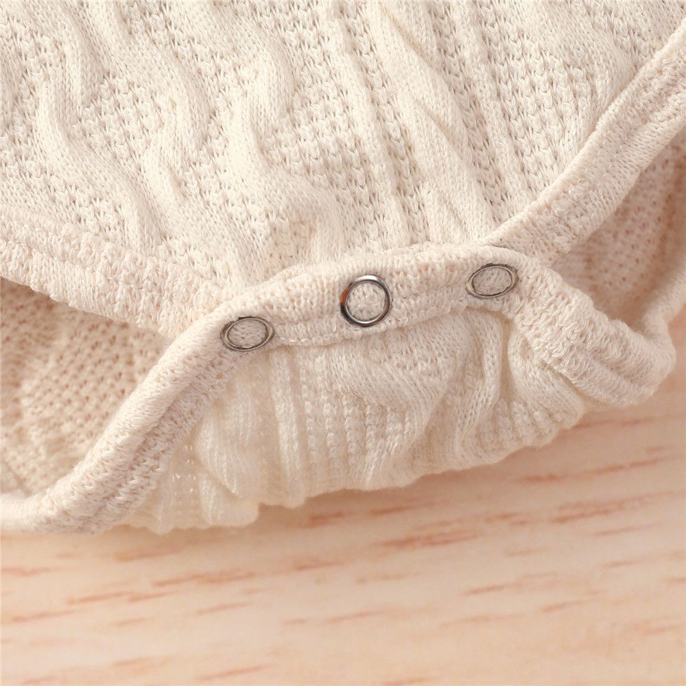 0-24 Months Newborn Baby Knitted Warm Romper Tops Pants