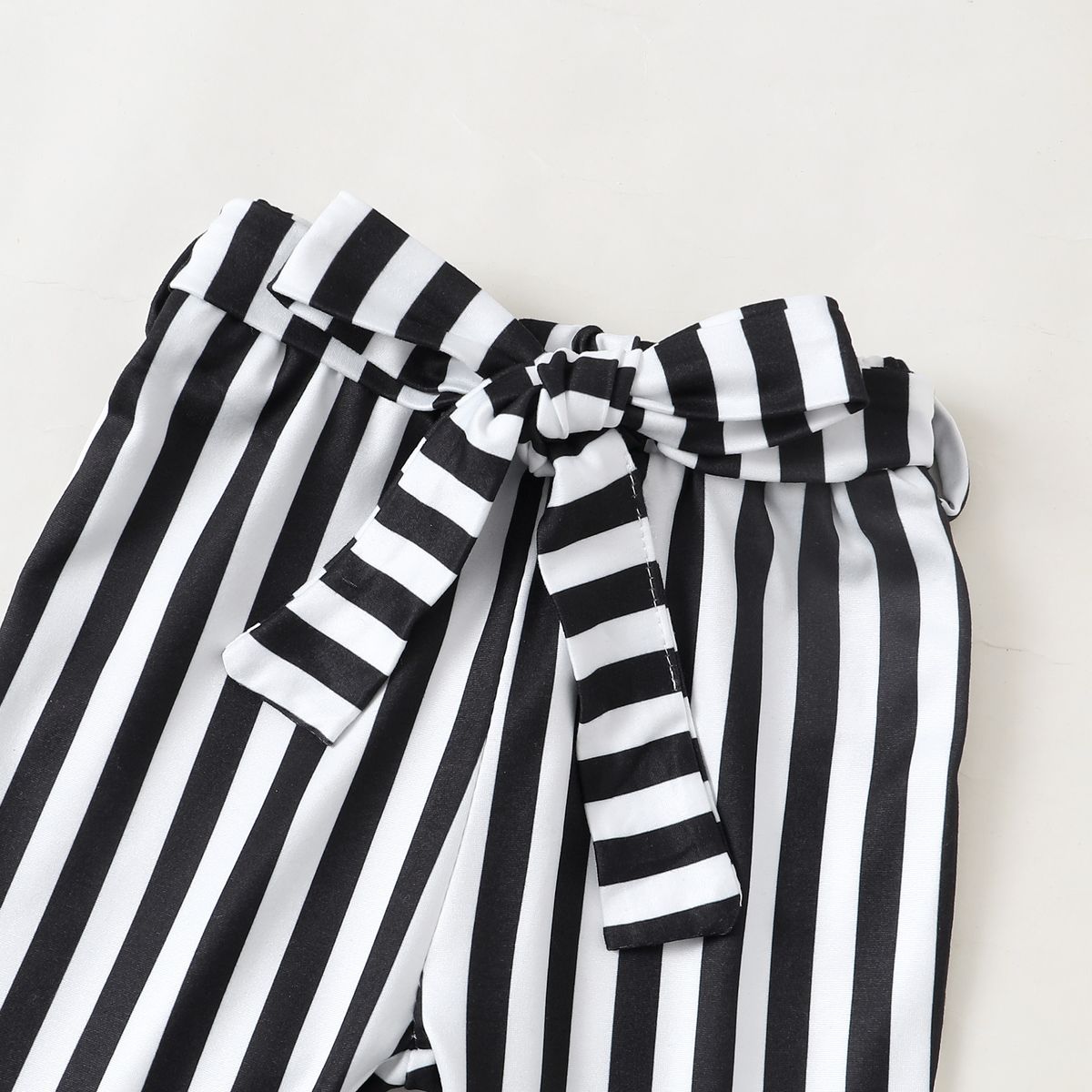 0-18Months Infant Baby Girl 3PCS Set/Long Sleeve Bodysuit+Stripe Pants+Headwear