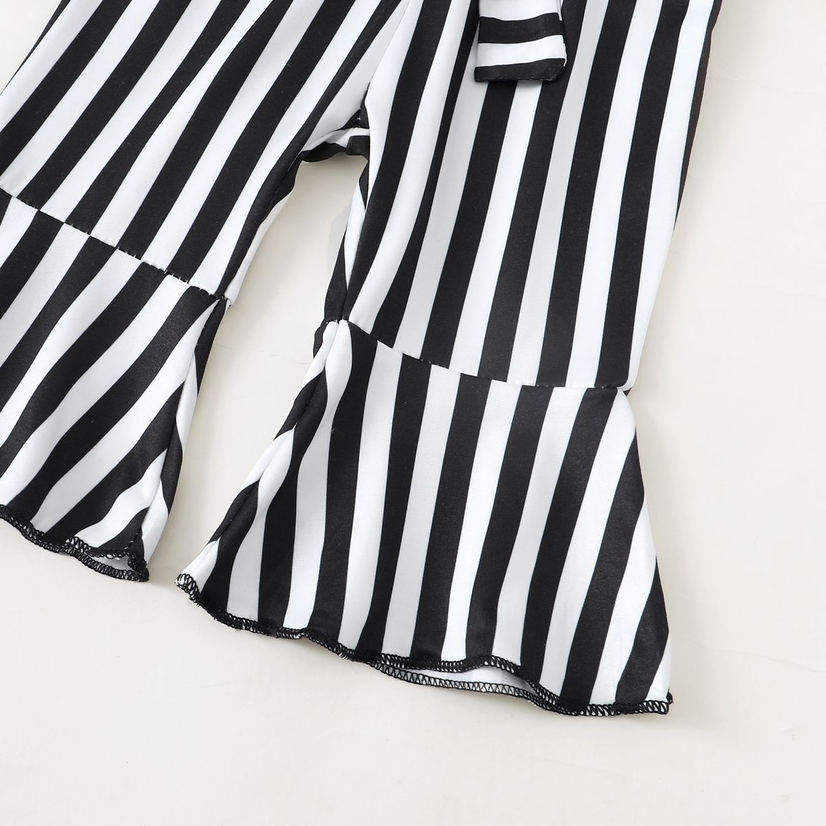 0-18Months Infant Baby Girl 3PCS Set/Long Sleeve Bodysuit+Stripe Pants+Headwear