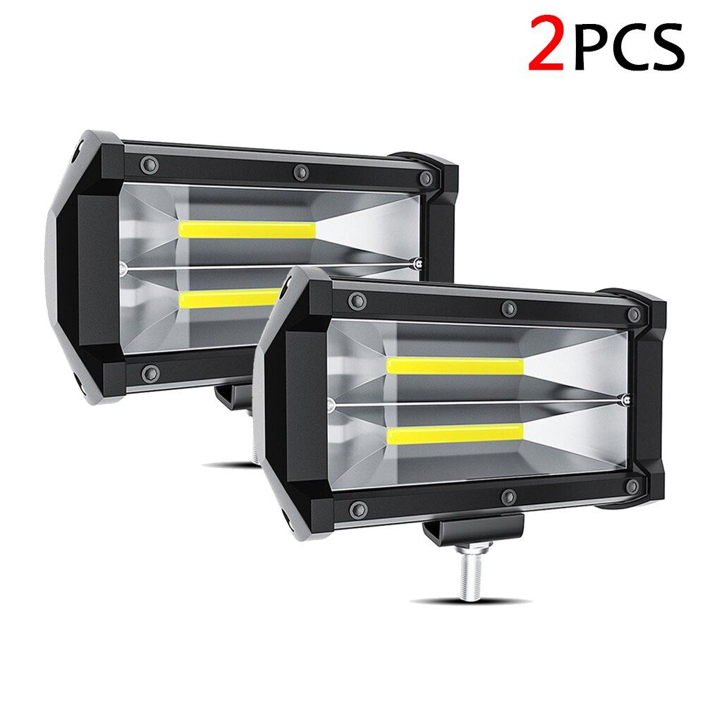 LED Work Lights For Car 12V 24V 72W Work Fog Lamp Off-road