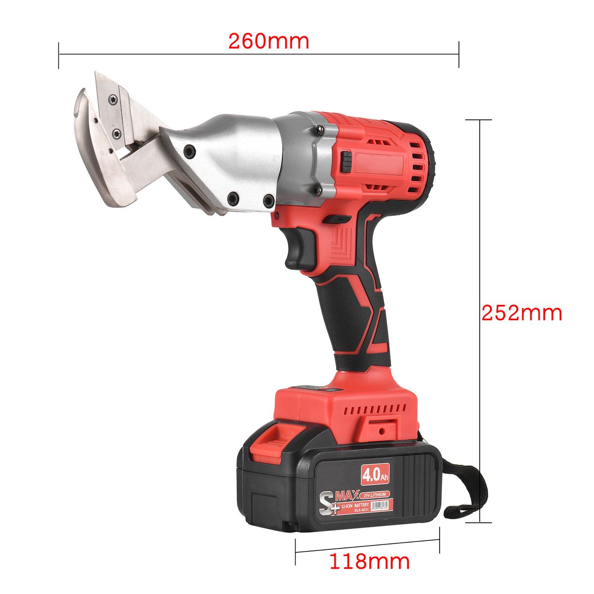 21V Brushless Mini Cordless Tin Snips Scissor 4.0Ah