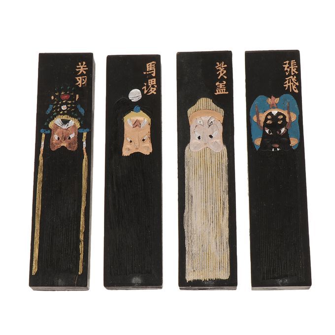 Pack Of 4 Pieces Ink Stick With Beijing Opera Mask Pattern For