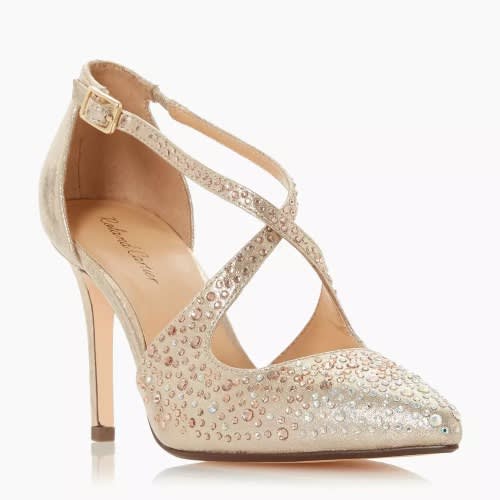 Gold Embellished Stiletto Heel