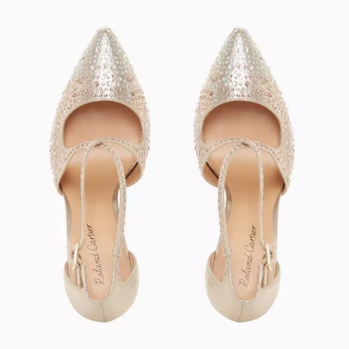 Gold Embellished Stiletto Heel