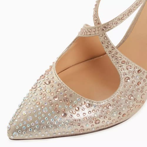 Gold Embellished Stiletto Heel