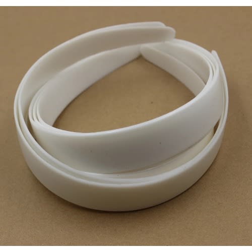 Plastic Hair Band For Diy - 3cm Wide - 5  - White