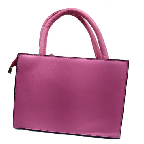 Woman Handbag With Bead Details - Pink