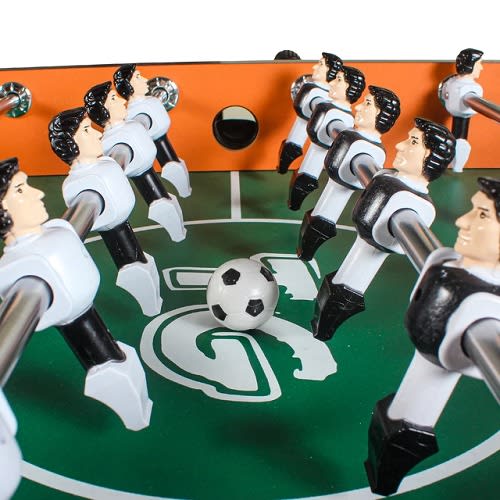 Soccer Table - Football W/ 2 Balls, Manual Score Sliders & Folding Drink Holder