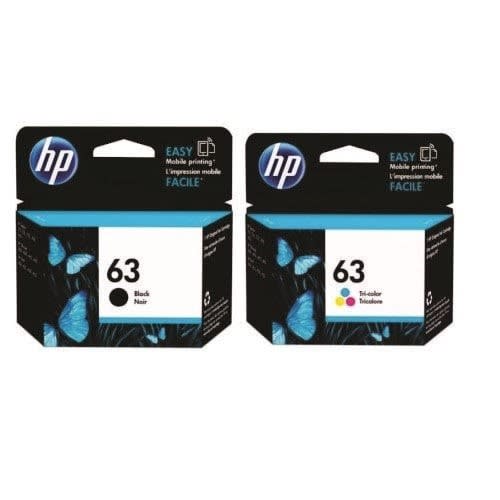 63 Ink Cartridge - Black And Tri Color Combo