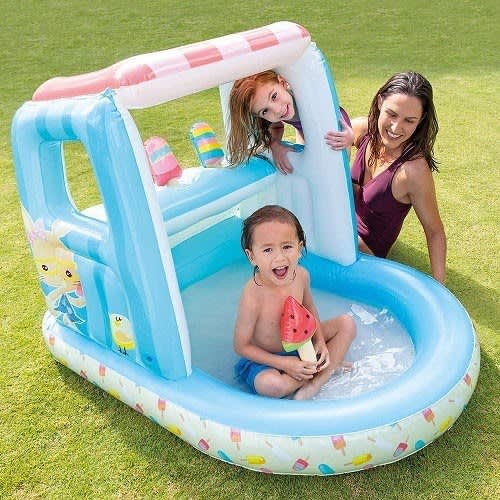 Inflatable Ice Cream Stand Playhouse With Pump