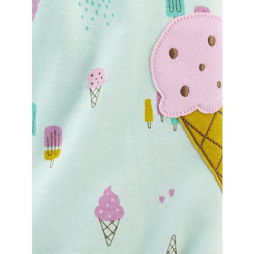 Child Of Mine Baby Girls Sundae One Piece Flutter Sleeve Romper