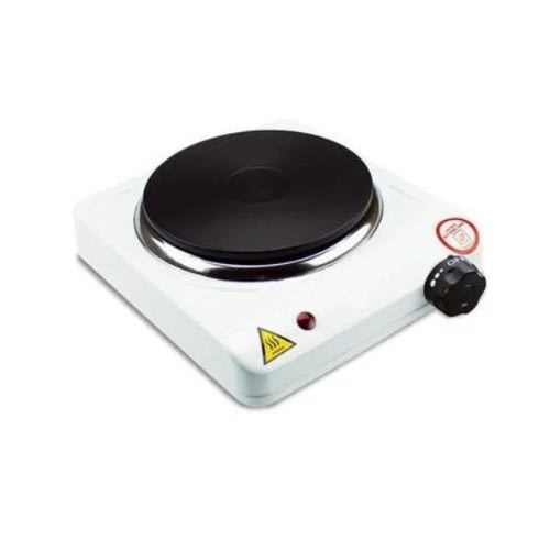 Single Electric Hot Plate - 1000w - White