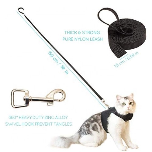 Air Mesh Harness with Leash - Camou