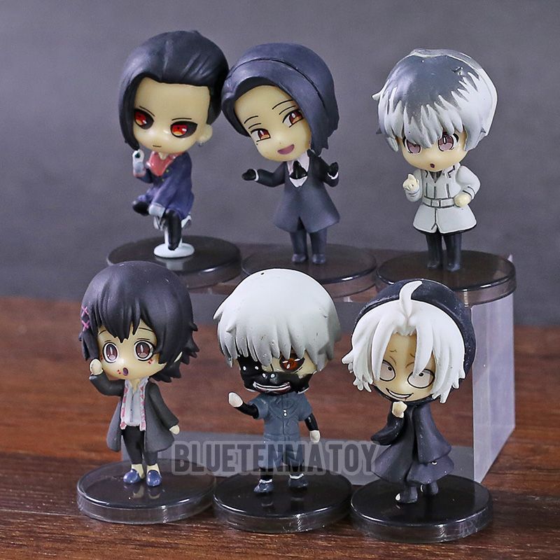 6pcsset Anime Tokyo Ghoul Pendant Figure Kaneki Ken Souta