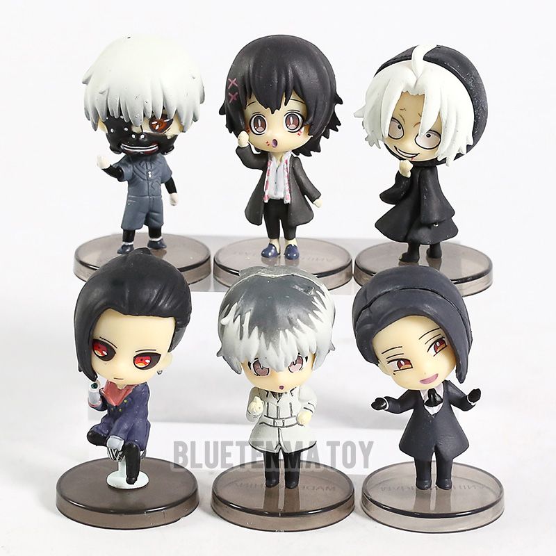 6pcsset Anime Tokyo Ghoul Pendant Figure Kaneki Ken Souta