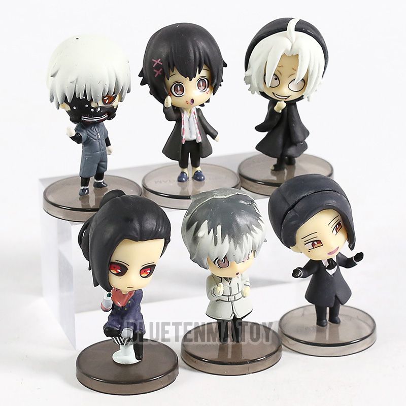 6pcsset Anime Tokyo Ghoul Pendant Figure Kaneki Ken Souta