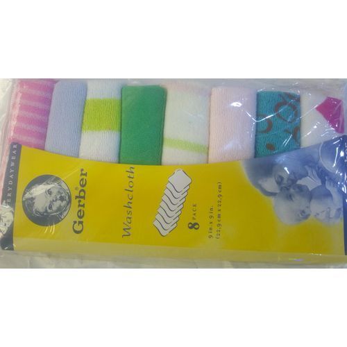 GERBER BABY WASH CLOTH TOWEL SET