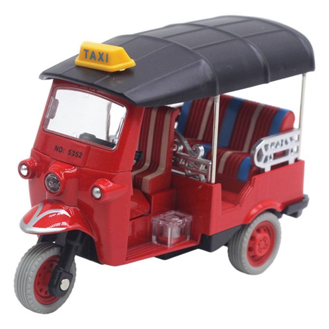 Alloy Diecast Thailand Tricycle Exquisite Simulation Vehicles Red