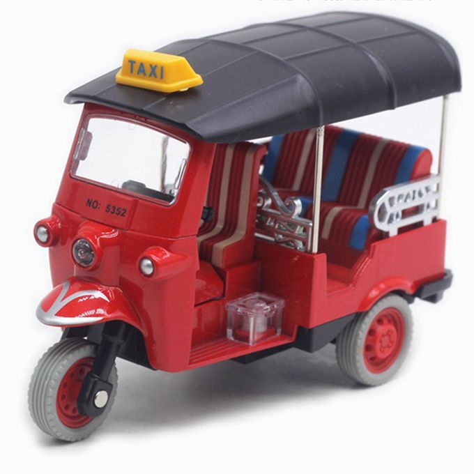 Alloy Diecast Thailand Tricycle Exquisite Simulation Vehicles Red