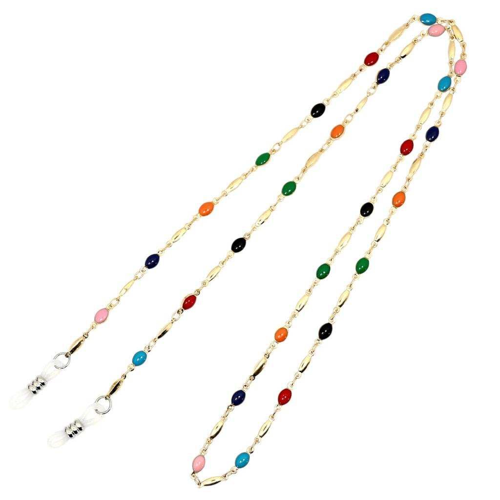 Enamel Beaded Eyeglasses Lanyard Rope Chain Sunglasses Strap Holder