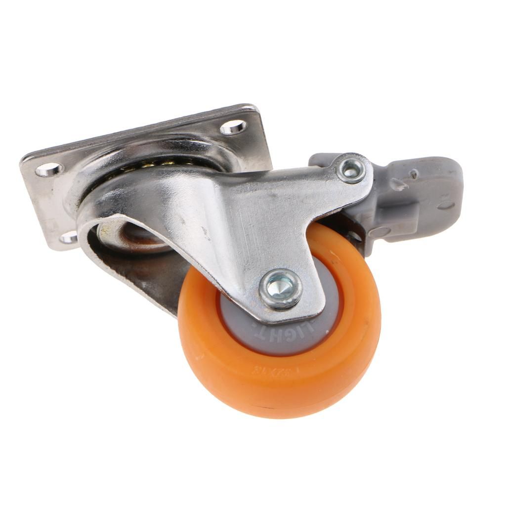 4pcs 17kg Load Nylon Castor Wheel Trolley Furniture Industrial Casters