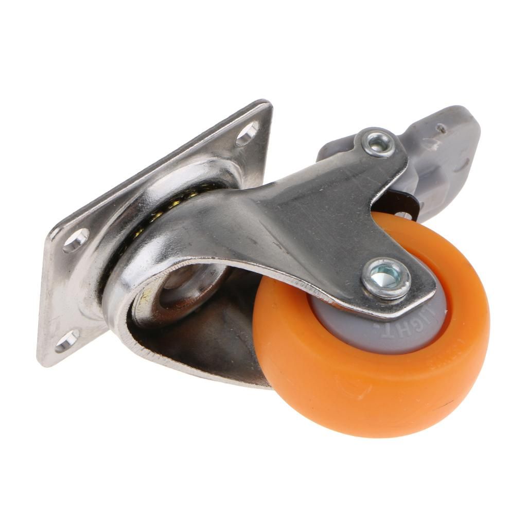 4pcs 17kg Load Nylon Castor Wheel Trolley Furniture Industrial Casters