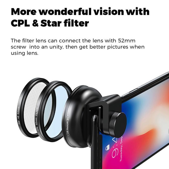 1.33X Anamorphic Lens Filmmaking Phone Camera Lens For IPhone 12