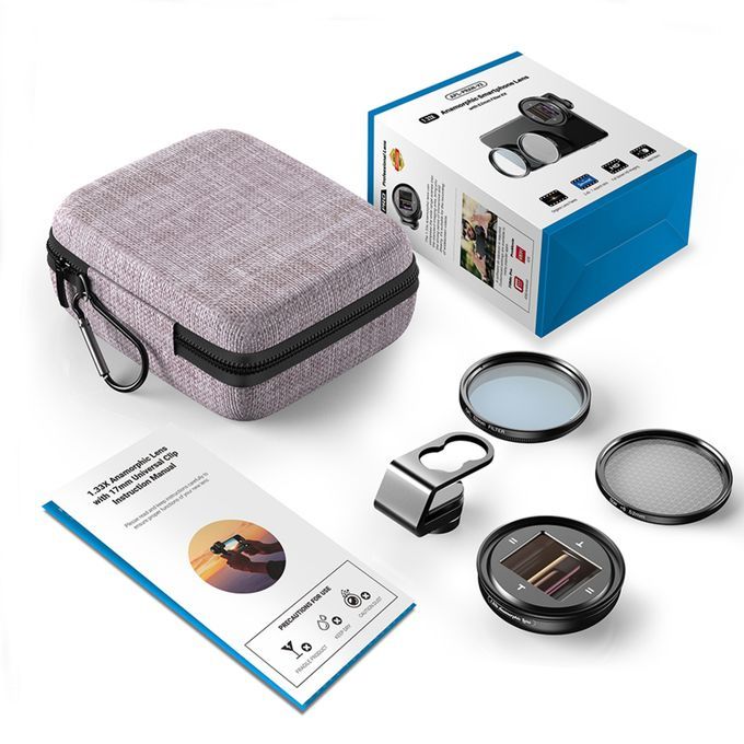 1.33X Anamorphic Lens Filmmaking Phone Camera Lens For IPhone 12