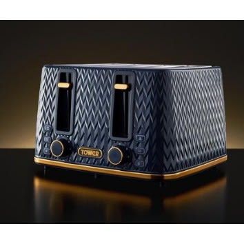 Empire 4 Slice Popup Toaster - 1600W