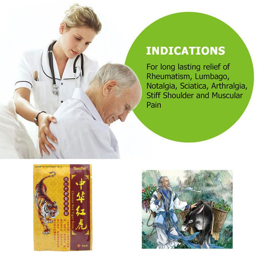 Joint Plasters MassageK00208 Balm Muscle Relief 64Pcs Neck Pain Arthritis Aches Patch Medical Chinese Pain Rheumatism Tiger Kits