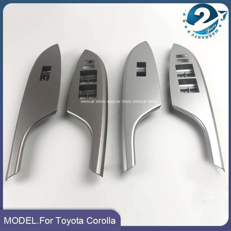 For Toyota Corolla 2007-2013 Front Rear LHD Car Interior Door Window Lift Glass Switch Panel Buttons Cover Molding Car Styling