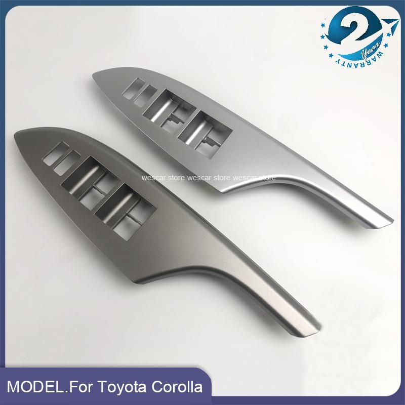For Toyota Corolla 2007-2013 Front Rear LHD Car Interior Door Window Lift Glass Switch Panel Buttons Cover Molding Car Styling