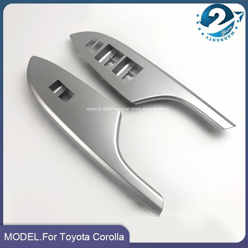 For Toyota Corolla 2007-2013 Front Rear LHD Car Interior Door Window Lift Glass Switch Panel Buttons Cover Molding Car Styling