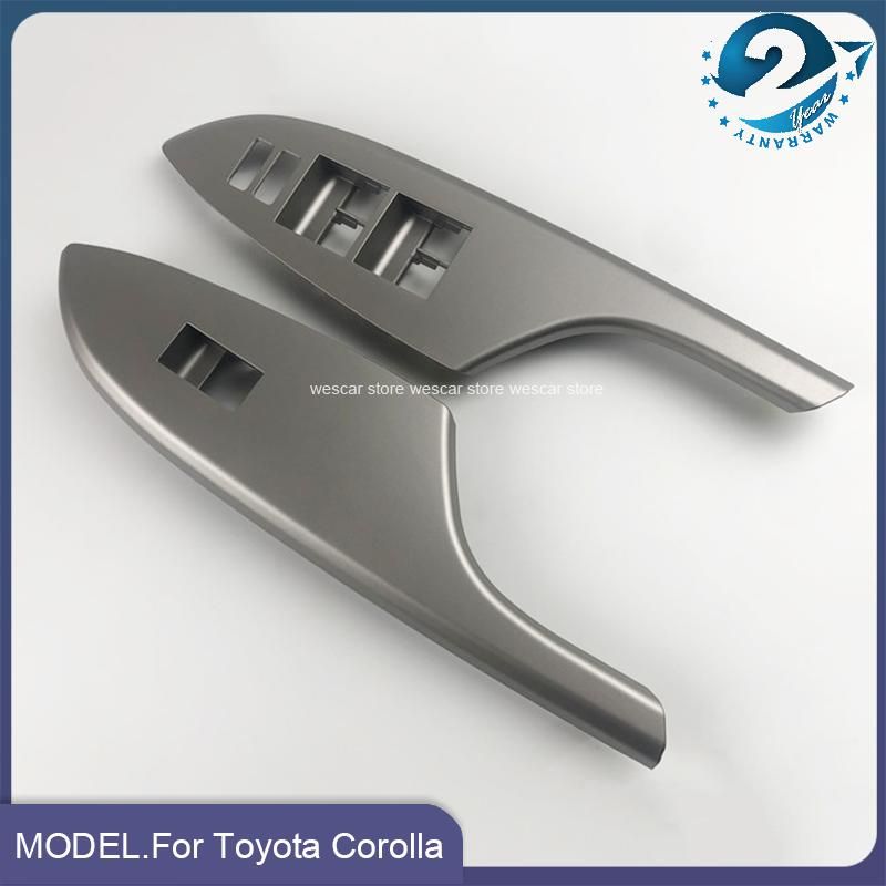 For Toyota Corolla 2007-2013 Front Rear LHD Car Interior Door Window Lift Glass Switch Panel Buttons Cover Molding Car Styling