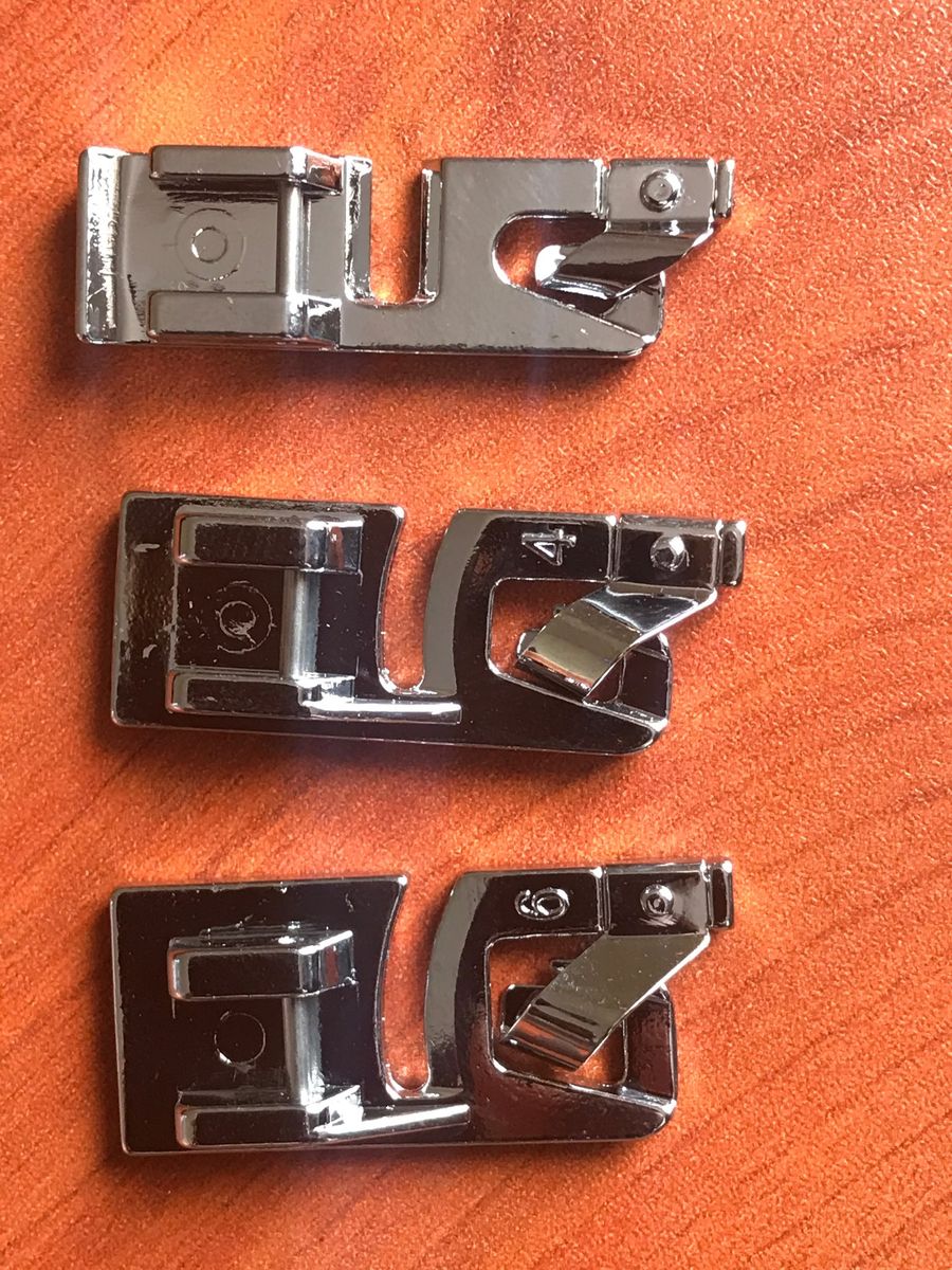 3 Pieces Domestic Sewing Machine Rolled Hem Presser Foot