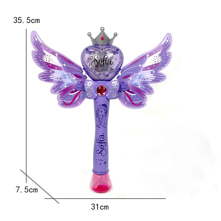 New Disney Girls Cartoon Frozen Wing Bubbles Machine Toys