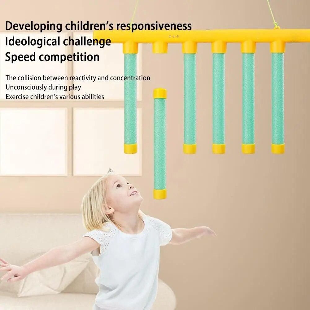 Fun Falling Sticks Game Toy Fast Exercise Training Training Sticks Kid Force Reaction Education Ability Puzzle To Props Rea B7i4