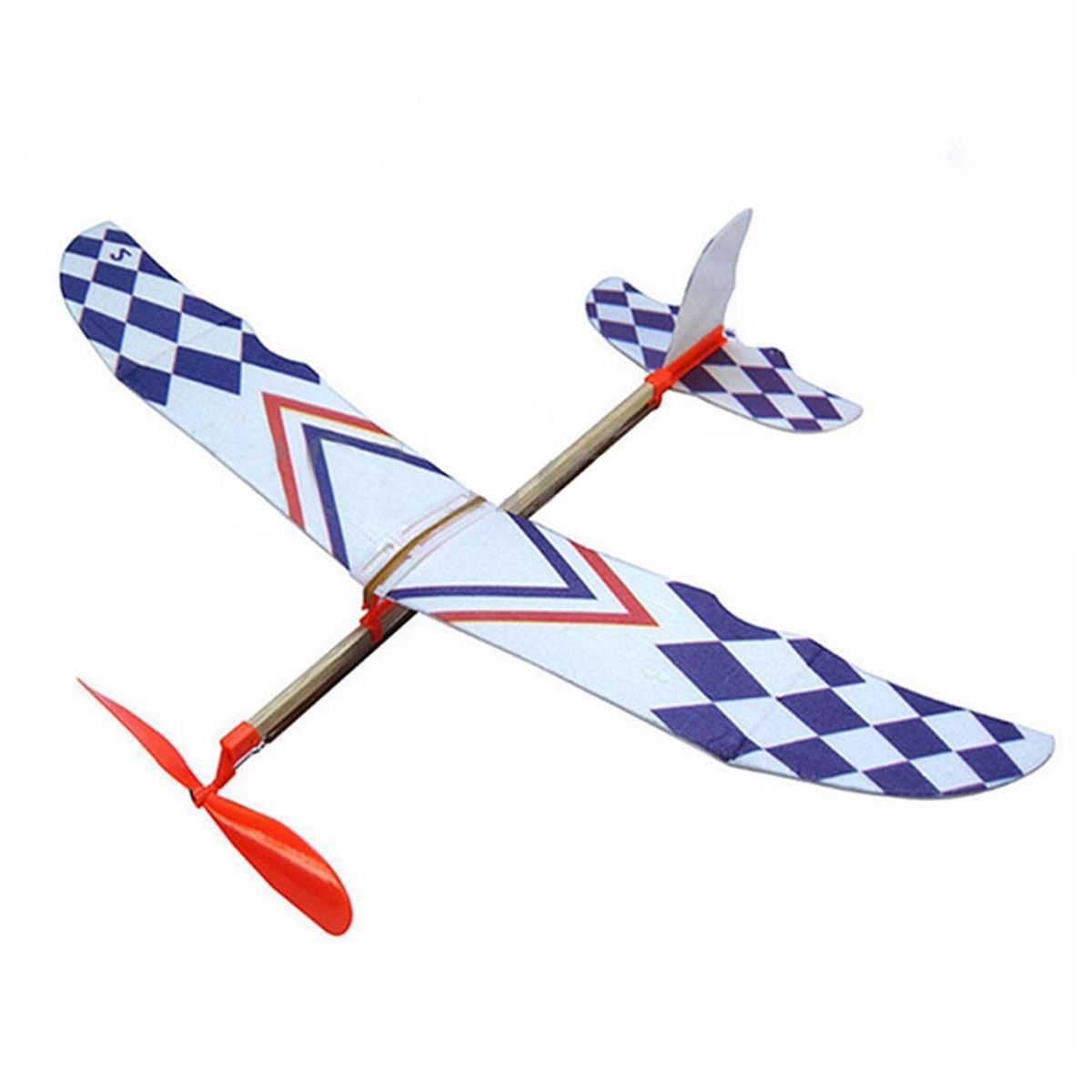 Elastic Rubber Band Powered DIY Foam Plane Model Kit