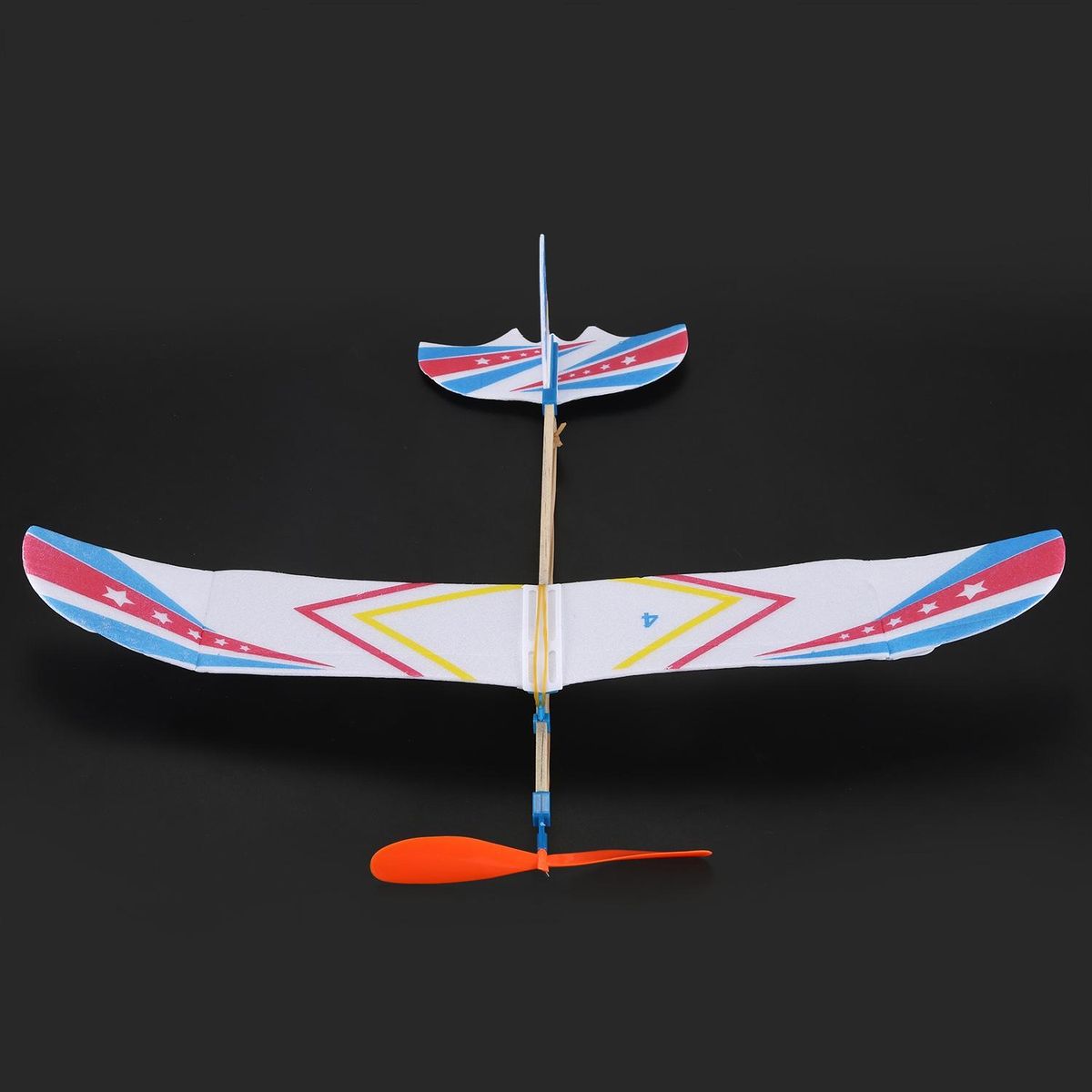 Elastic Rubber Band Powered DIY Foam Plane Model Kit