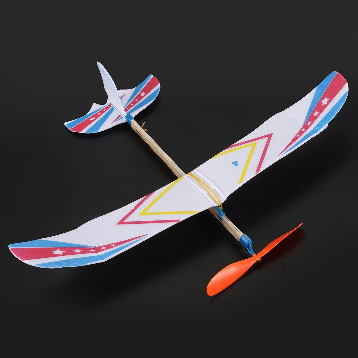 Elastic Rubber Band Powered DIY Foam Plane Model Kit
