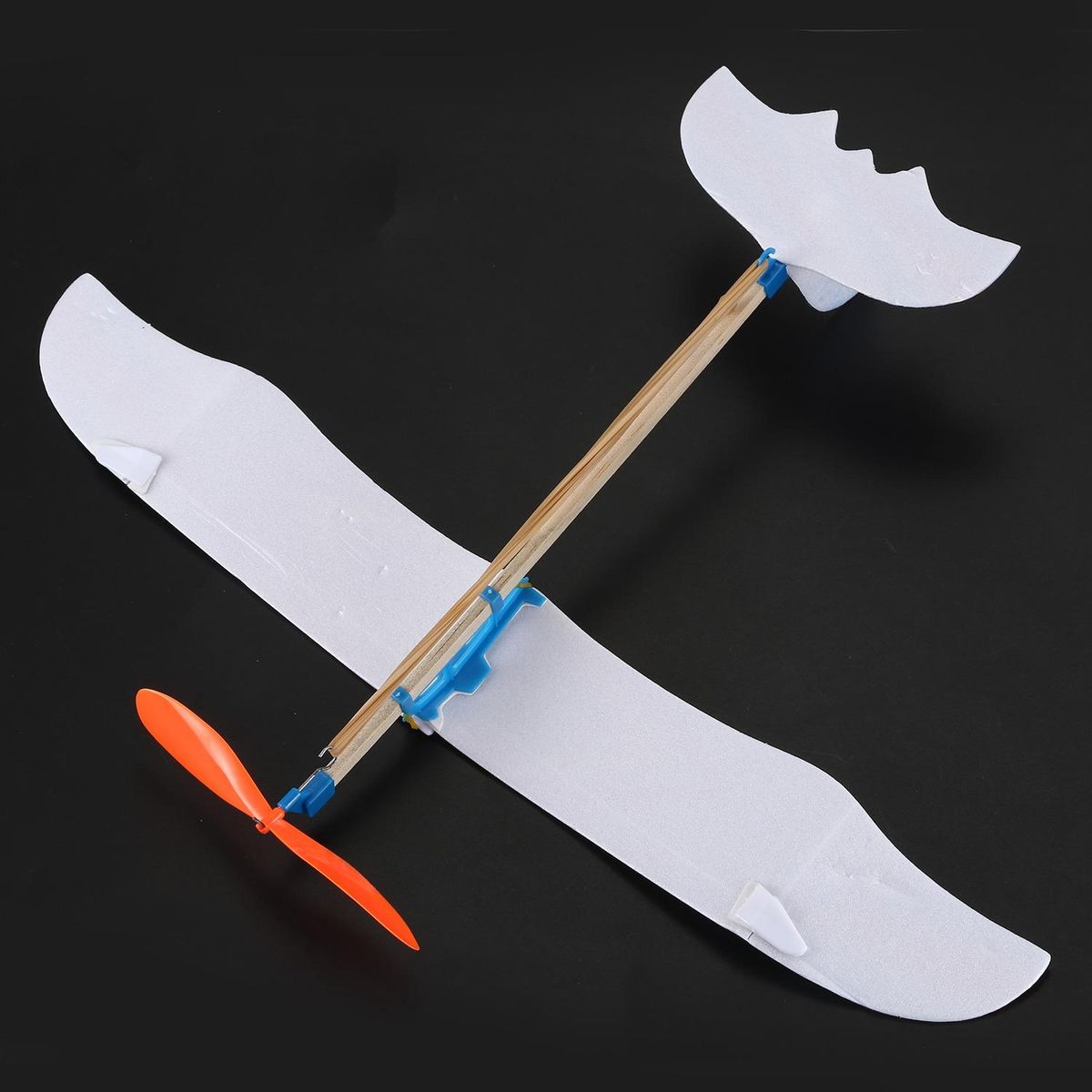 Elastic Rubber Band Powered DIY Foam Plane Model Kit