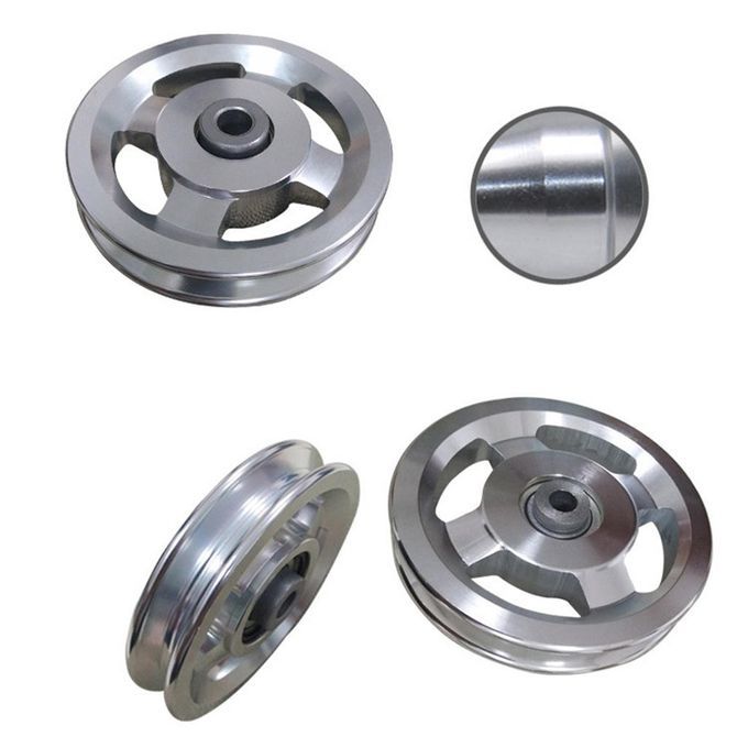 5X Alloy Pulley Wheels U Groove Home Fitness Pulley Cable Machine DIY
