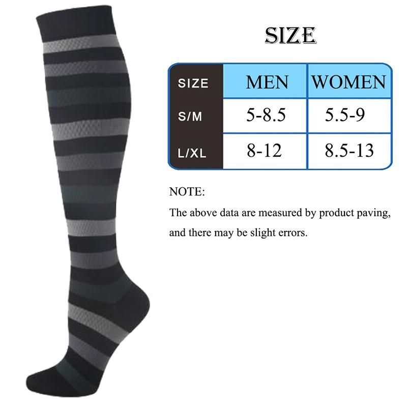 Men's Women's Compression Socks Are Suitable For Outdoor Running Socks Cycling Rugby Golf Nurses Edema Stripes Stars