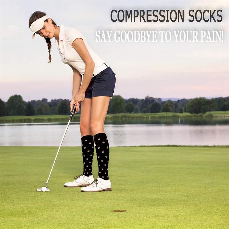 Men's Women's Compression Socks Are Suitable For Outdoor Running Socks Cycling Rugby Golf Nurses Edema Stripes Stars