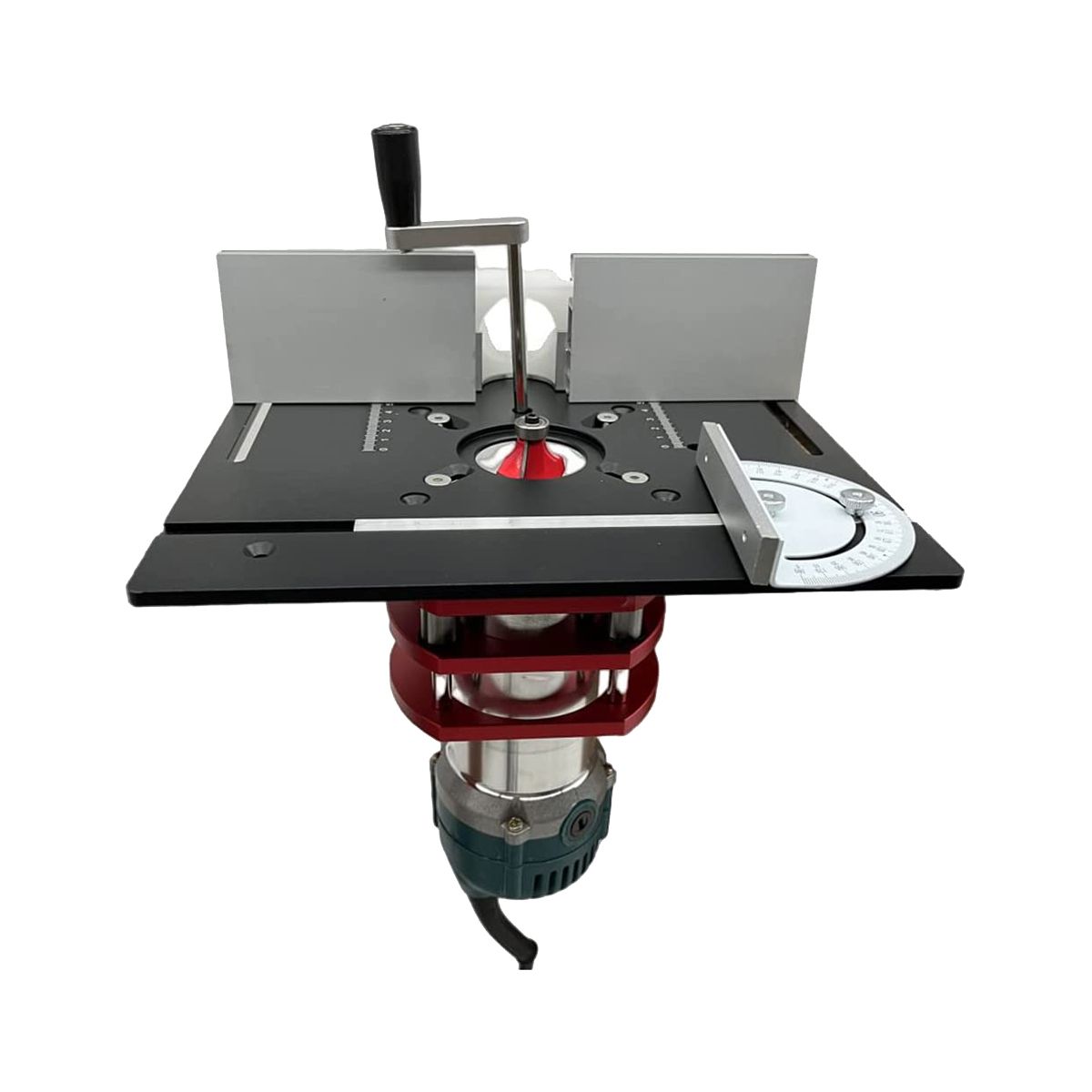 Router Table Insert Plate Aluminum Alloy Wood Milling Flip Board Trimming Machine Engraving Auxiliary ToolBlack