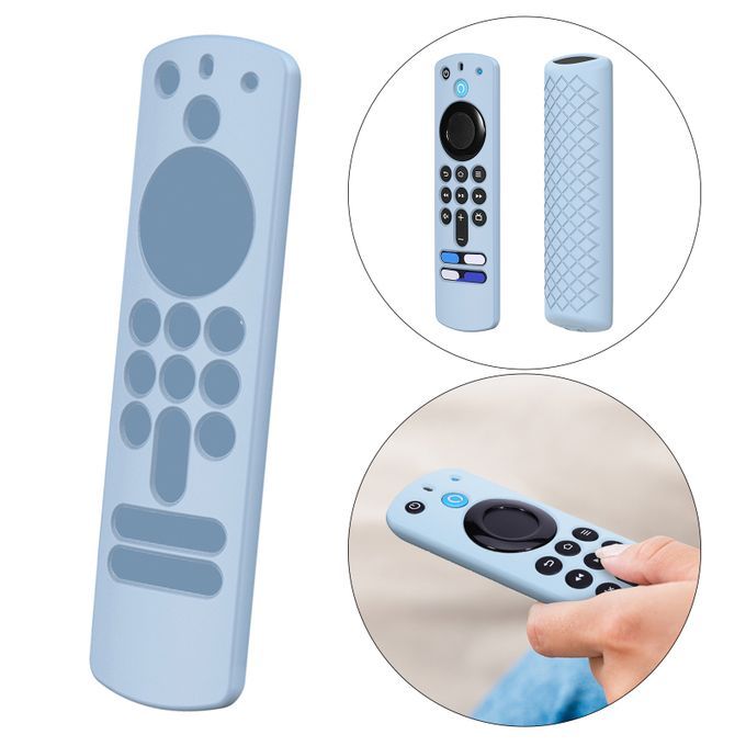 Silicone Remote Controller Cover Shell For ALEXA Voice Remote 3rd Blue
