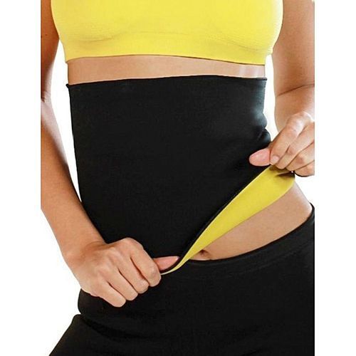 Women Slimming Belt Waist Cincher Fitness Workout Body Shaper Girdle Gym Trainer-Yellow