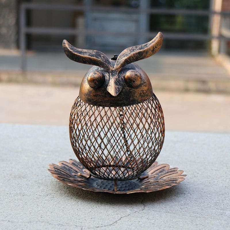 New outdoor garden wrought iron owl hummingbird bird feeder hummingbird feeder hummingbird feeder