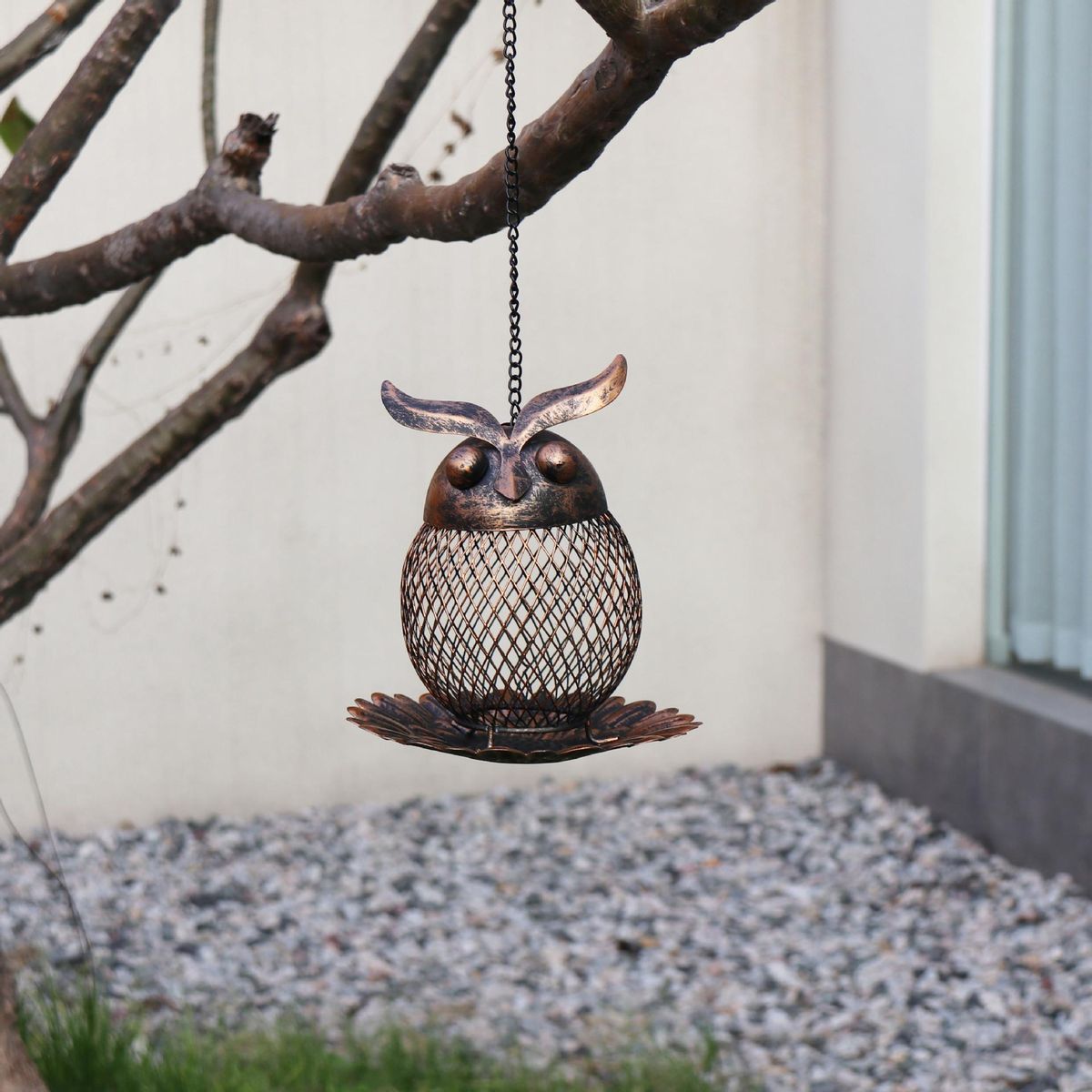 New outdoor garden wrought iron owl hummingbird bird feeder hummingbird feeder hummingbird feeder